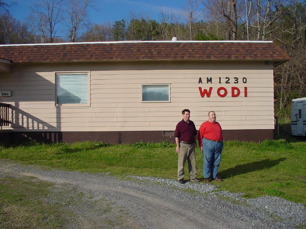 Co-owners Tony DeNicola and Dave Marthouse in front of WODI studios