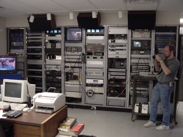 WBZ-TV monitoring and patch bays