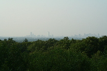 Boston skyline in haze (24-200)