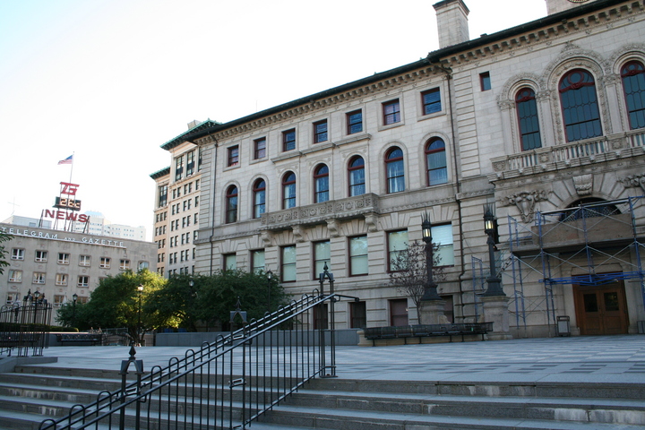 Worcester City Hall, east façade