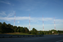 WGIR towers