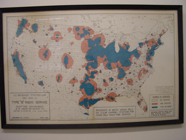 1957 Radio Service Map