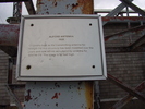 Plaque on Alford antenna