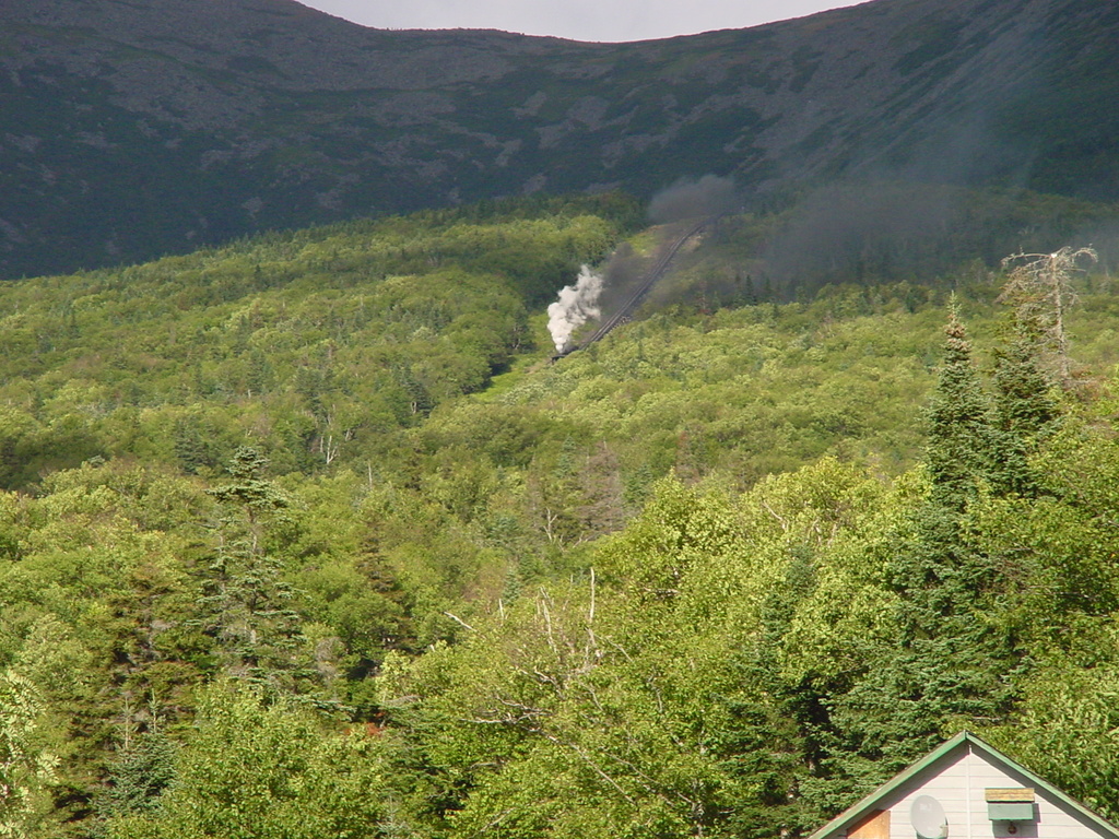 A Cog train ascending