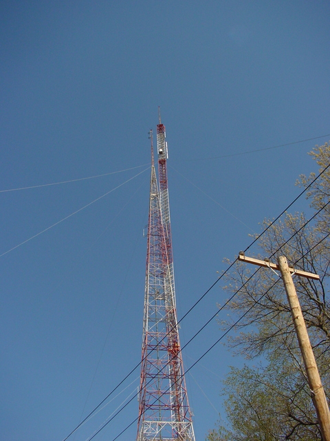 WJAR towers, old and new