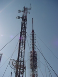 Pru antenna masts, main and backup