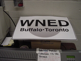 Sign in WNED-TV studio