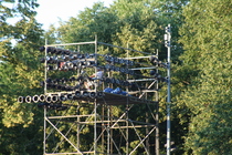 Technician in other lighting tower