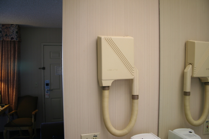 Hair dryer at Comfort Inn