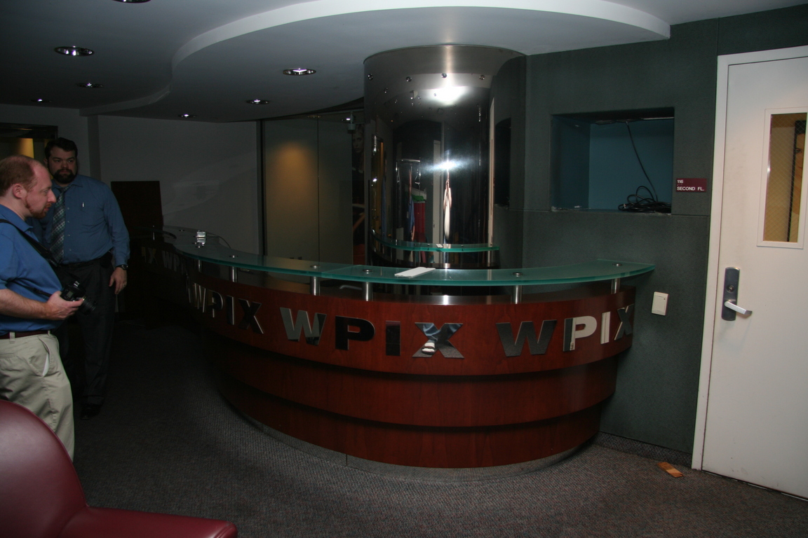 WPIX former reception desk