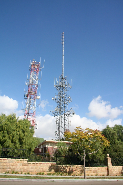 Signal Hill towers