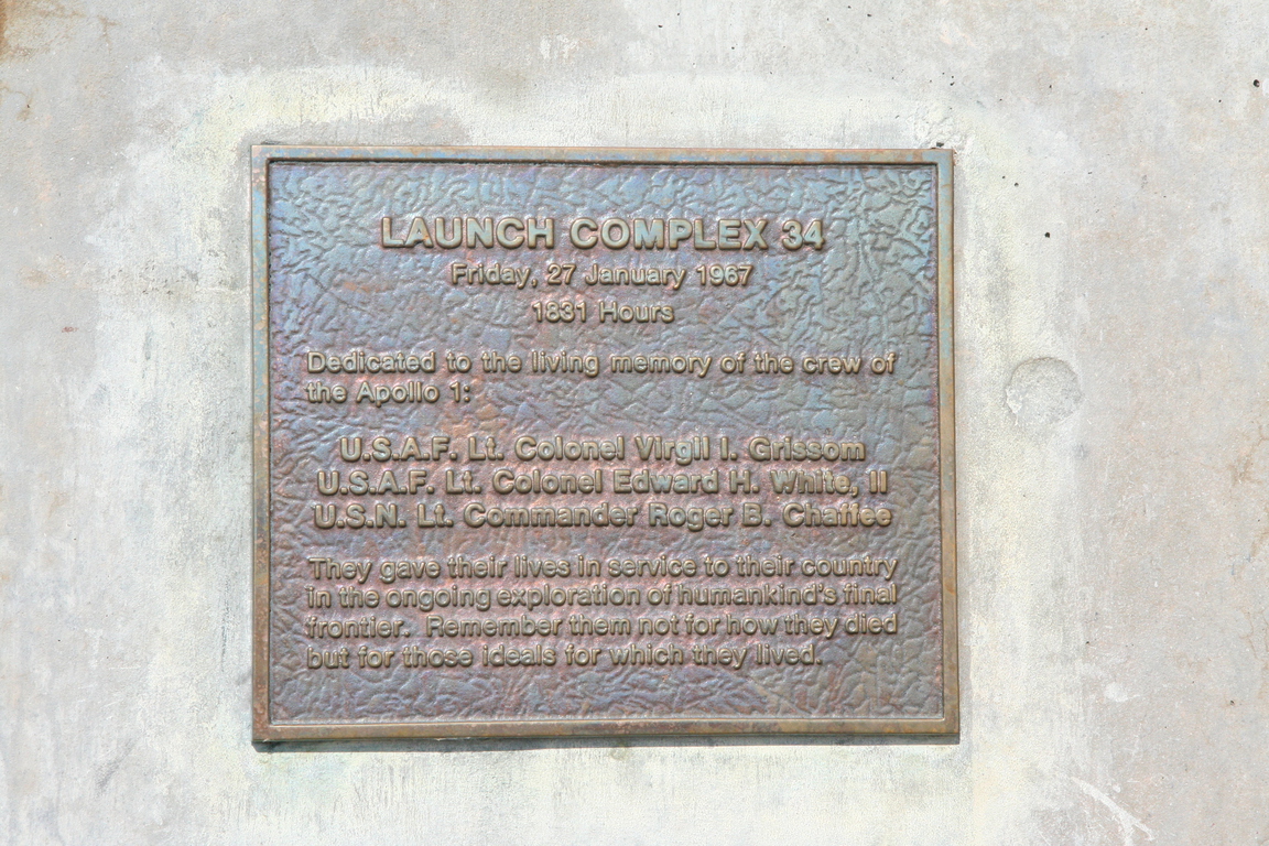 Apollo 1 memorial plaque