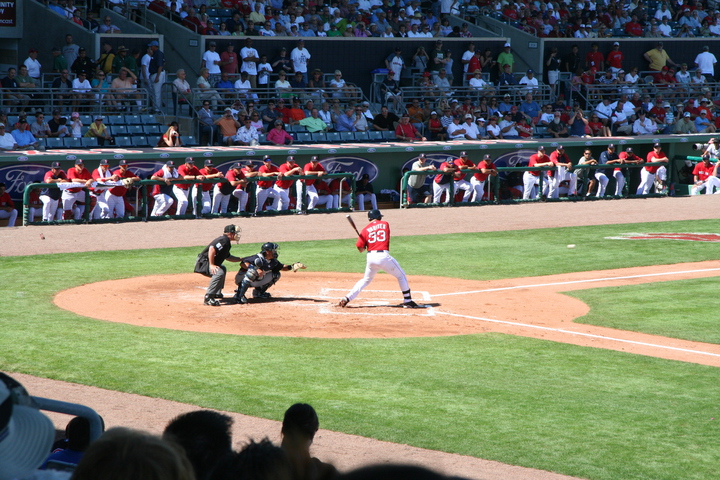 Jason Varitek at bat